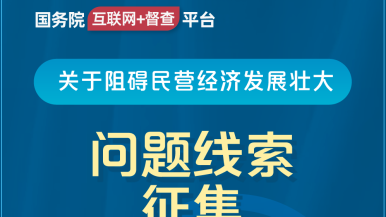 https锛氣垾69jb.toP国务院“互联网+督查”平台公开征集阻碍民营经济发展壮大问题线索